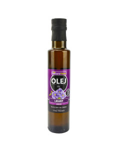 OLEJ LNIANY TŁOCZONY NA ZIMNO 250 ml - NATURAVENA