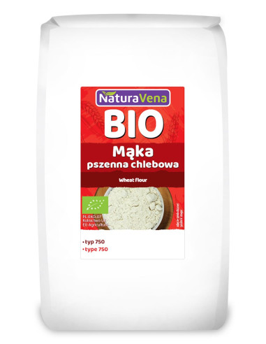 MĄKA PSZENNA CHLEBOWA TYP 750 BIO 1 kg - NATURAVENA