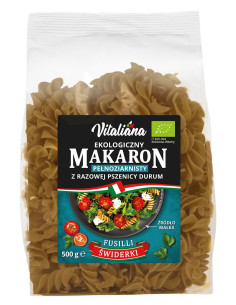 MAKARON (SEMOLINOWY RAZOWY) ŚWIDERKI BIO 500 g - VITALIANA