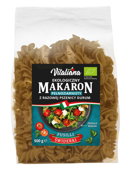 MAKARON (SEMOLINOWY RAZOWY) ŚWIDERKI BIO 500 g - VITALIANA