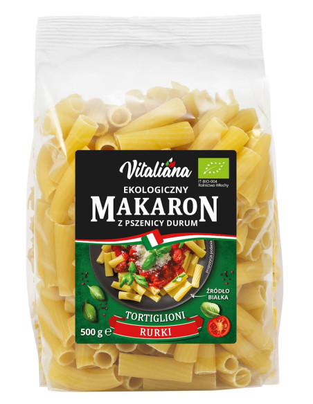 MAKARON (SEMOLINOWY) RURKA BIO 500 g- VITALIANA