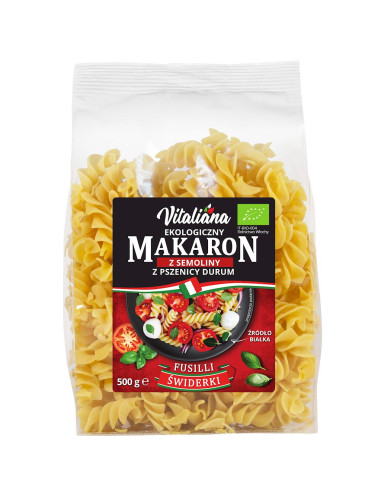 MAKARON (SEMOLINOWY) ŚWIDERKI BIO 500 g - VITALIANA
