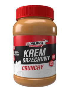 KREM ORZECHOWY CRUNCHY 100 % BEZ DODATKU SOLI I CUKRÓW 1 kg  - PALIWO DLA AKTYWNYCH