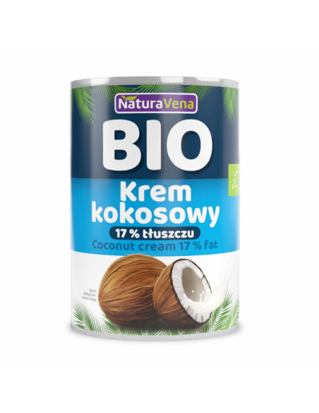 COCONUT MILK - NAPÓJ KOKOSOWY 17 % TŁUSZCZU BIO 400 g - NATURAVENA