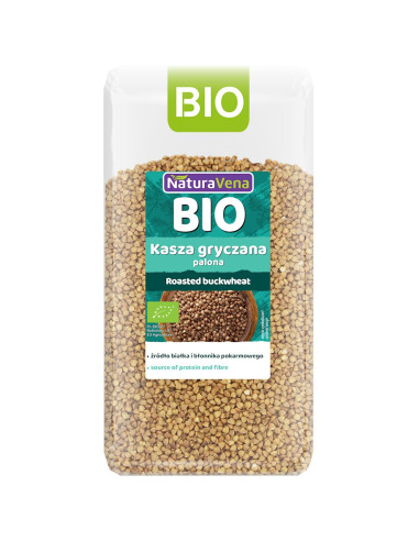KASZA GRYCZANA PALONA BIO 500 g - NATURAVENA