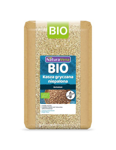 KASZA GRYCZANA NIEPALONA BEZGLUTENOWA BIO 1 kg - NATURAVENA