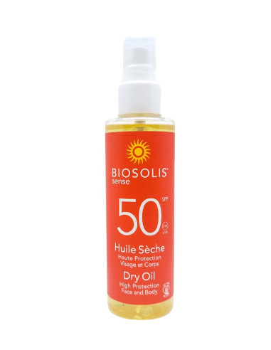 SUCHY OLEJEK PRZECIWSŁONECZNY DO CIAŁA SPF 50 150 ml - BIOSOLIS (SENSE) (PRODUKT SEZONOWY)