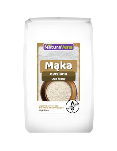 MĄKA OWSIANA BEZGLUTENOWA 400 g - NATURAVENA