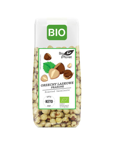 ORZECHY LASKOWE BLANSZOWANE PRAŻONE BIO 350 g - BIO PLANET