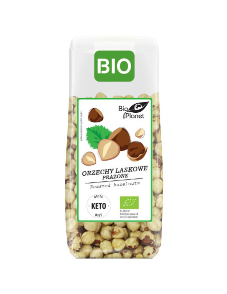 ORZECHY LASKOWE BLANSZOWANE PRAŻONE BIO 350 g - BIO PLANET
