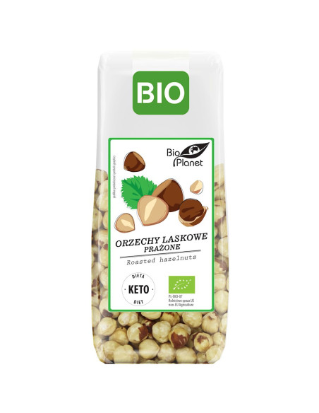 ORZECHY LASKOWE BLANSZOWANE PRAŻONE BIO 100 g - BIO PLANET