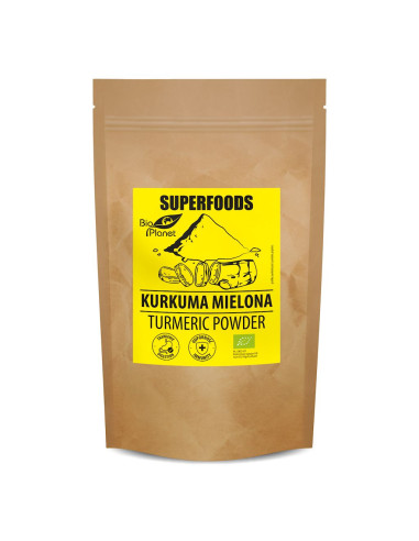 KURKUMA MIELONA BIO 500 g - BIO PLANET SUPERFOODS