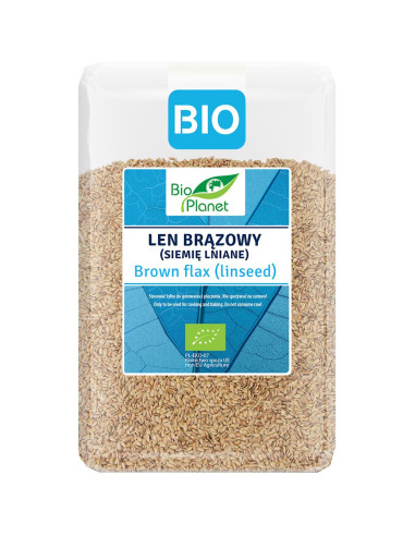 LEN BRĄZOWY (SIEMIĘ LNIANE) BIO 2 kg - BIO PLANET