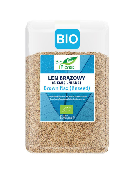 LEN BRĄZOWY (SIEMIĘ LNIANE) BIO 2 kg - BIO PLANET