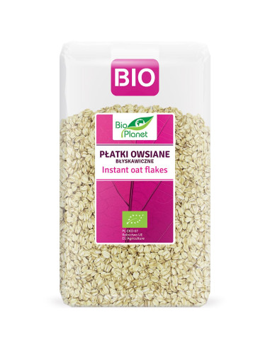 PŁATKI OWSIANE BŁYSKAWICZNE BIO 600 g - BIO PLANET