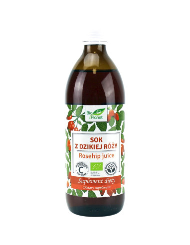 SOK Z DZIKIEJ RÓŻY BIO 500 ml - BIO PLANET