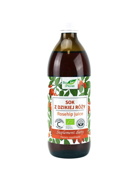 SOK Z DZIKIEJ RÓŻY BIO 500 ml - BIO PLANET
