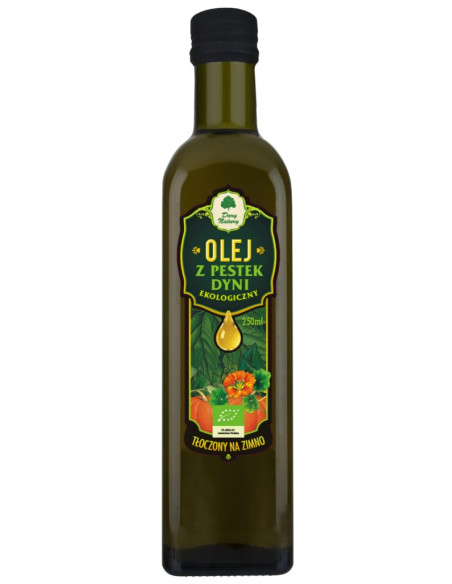 OLEJ Z PESTEK DYNI TŁOCZONY NA ZIMNO BIO 250 ml - DARY NATURY