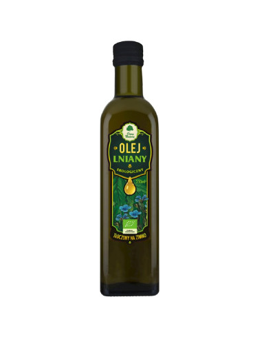 OLEJ LNIANY TŁOCZONY NA ZIMNO BIO 250 ml - DARY NATURY