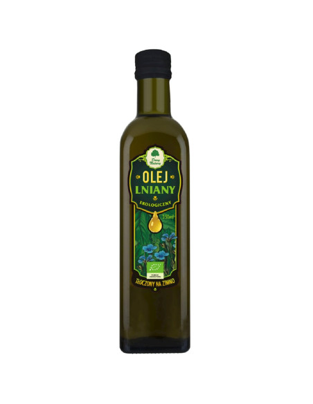 OLEJ LNIANY TŁOCZONY NA ZIMNO BIO 250 ml - DARY NATURY