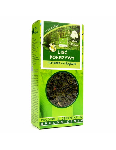 HERBATKA LIŚĆ POKRZYWY BIO 25 g - DARY NATURY