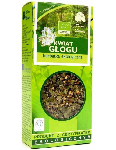 HERBATKA KWIAT GŁOGU BIO 50 g - DARY NATURY