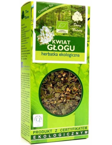 HERBATKA KWIAT GŁOGU BIO 50 g - DARY NATURY