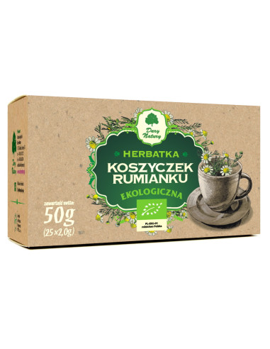 HERBATKA KOSZYCZEK RUMIANKU BIO (25 x 2 g) 50 g - DARY NATURY