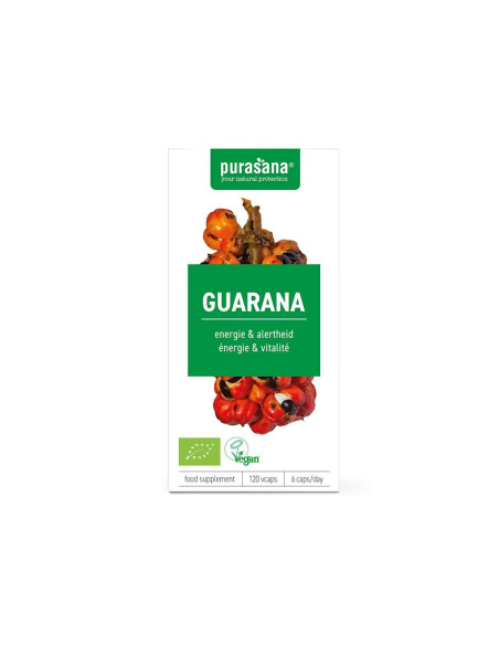 GUARANA BIO (300 mg) 120 KAPSUŁEK - PURASANA