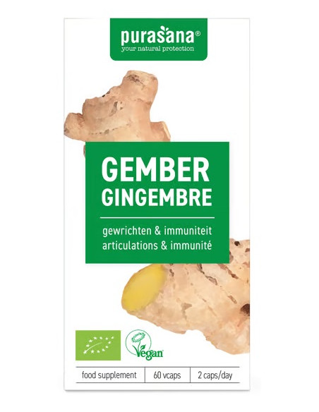 IMBIR BIO (250 mg) 60 KAPSUŁEK - PURASANA