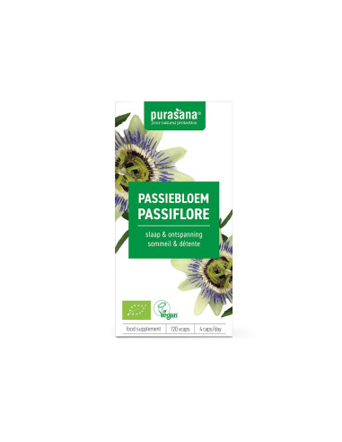 PASSIFLORA EKSTRAKT BIO (125 mg) 120 KAPSUŁEK - PURASANA