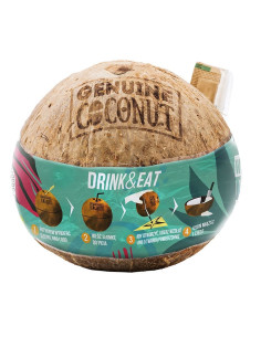 KOKOS BIO ZE SŁOMKĄ (około 0,75 kg) - GENUINE COCONUT 2