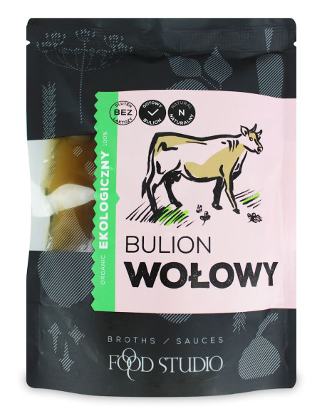 BULION WOŁOWY W PŁYNIE BEZGLUTENOWY BIO 350 ml - FOOD STUDIO