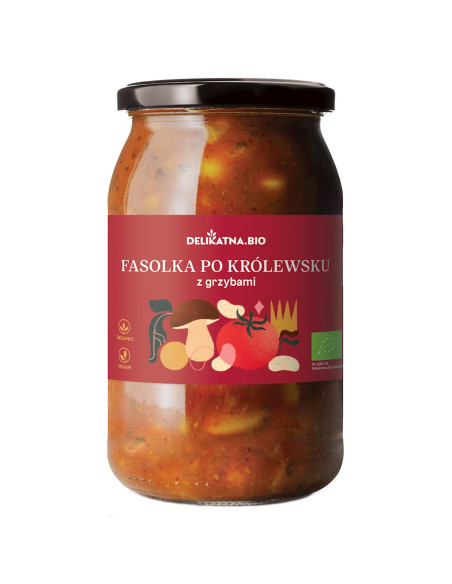 FASOLKA PO KRÓLEWSKU Z BOROWIKAMI BIO 900 ml - DELIKATNA