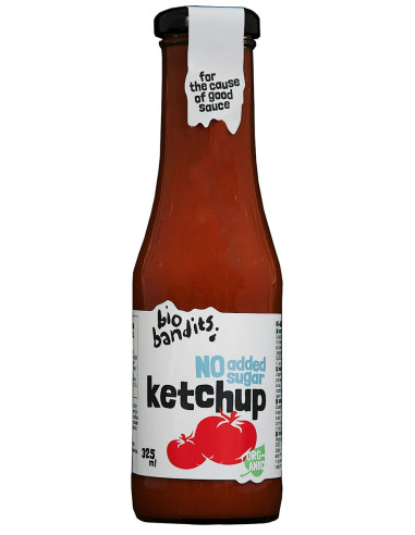 KETCHUP BEZ DODATKU CUKRÓW BIO 325 ml - BIO BANDITS