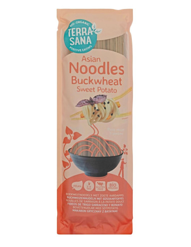 MAKARON (GRYCZANY Z BATATAMI) NOODLE SPAGHETTI BEZGLUTENOWY BIO 250 g - TERRASANA