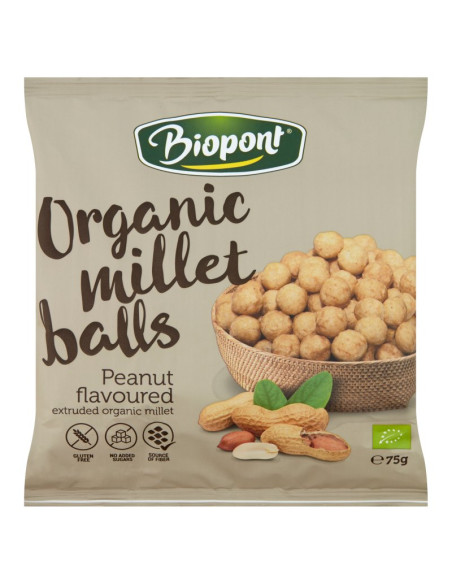 CHRUPKI JAGLANE Z ORZESZKAMI ZIEMNYMI PRAŻONYMI BEZGLUTENOWE BIO 75 g - BIOPONT