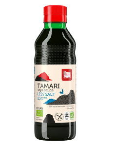 SOS SOJOWY TAMARI 25 % MNIEJ SOLI BEZGLUTENOWY BIO 250 ml - LIMA