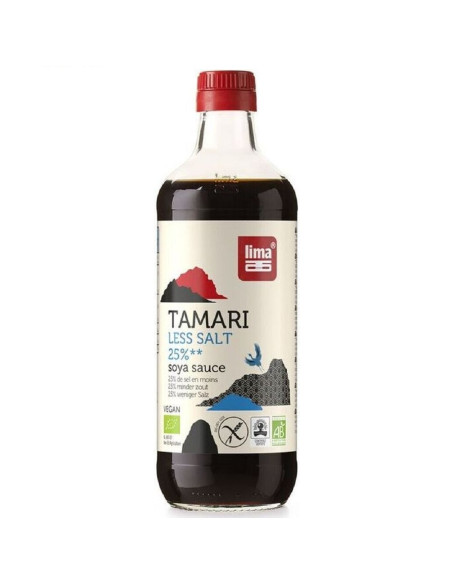 SOS SOJOWY TAMARI 25 % MNIEJ SOLI BEZGLUTENOWY BIO 500 ml - LIMA