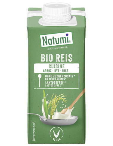 KREM RYŻOWY DO GOTOWANIA I PIECZENIA BEZ DODATKU CUKRÓW BIO 200 ml - NATUMI