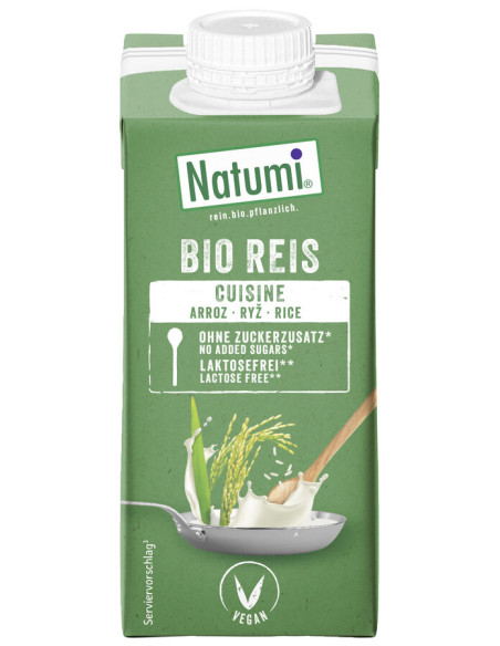 KREM RYŻOWY DO GOTOWANIA I PIECZENIA BEZ DODATKU CUKRÓW BIO 200 ml - NATUMI