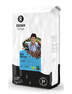 KAWA ZIARNISTA BEZKOFEINOWA ARABICA/ROBUSTA FAIR TRADE BIO 1 kg - OXFAM