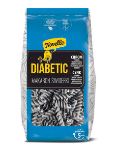 MAKARON (Z SOCZEWICĄ CZARNĄ) DLA DIABETYKÓW ŚWIDERKI 250 g - NOVELLE