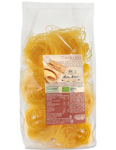 MAKARON (KUKURYDZIANO - RYŻOWY) GNIAZDA BEZGLUTENOWY BIO 250 g - PASTA NATURA