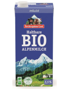 MLEKO ALPEJSKIE UHT (min. 3,5 % TŁUSZCZU) BIO 1 L - BERCHTESGADENER LAND