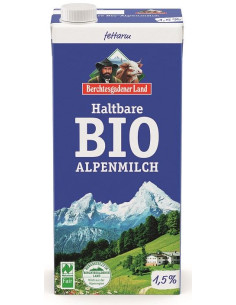 MLEKO ALPEJSKIE UHT (min. 1,5 % TŁUSZCZU) BIO 1 L - BERCHTESGADENER LAND