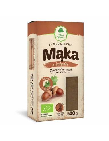 MĄKA Z ŻOŁĘDZI BEZGLUTENOWA BIO 500 g - DARY NATURY