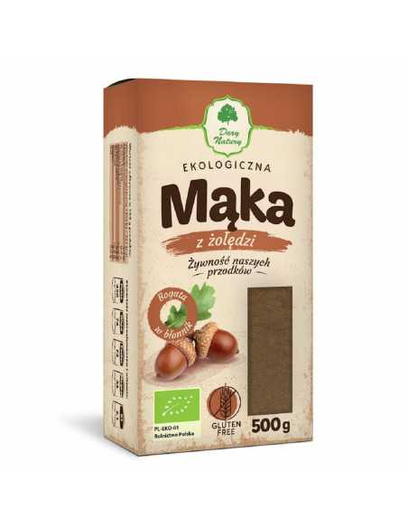 MĄKA Z ŻOŁĘDZI BEZGLUTENOWA BIO 500 g - DARY NATURY