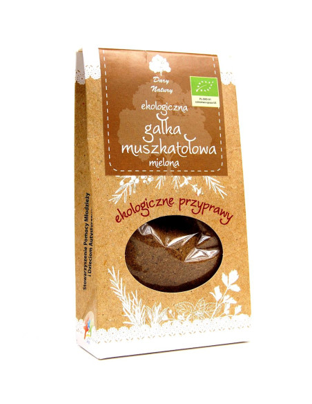 GAŁKA MUSZKATOŁOWA MIELONA BIO 30 g - DARY NATURY