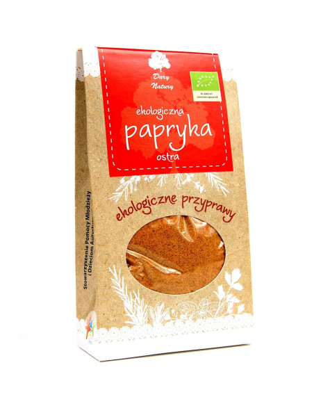 PAPRYKA OSTRA MIELONA BIO 90 g - DARY NATURY
